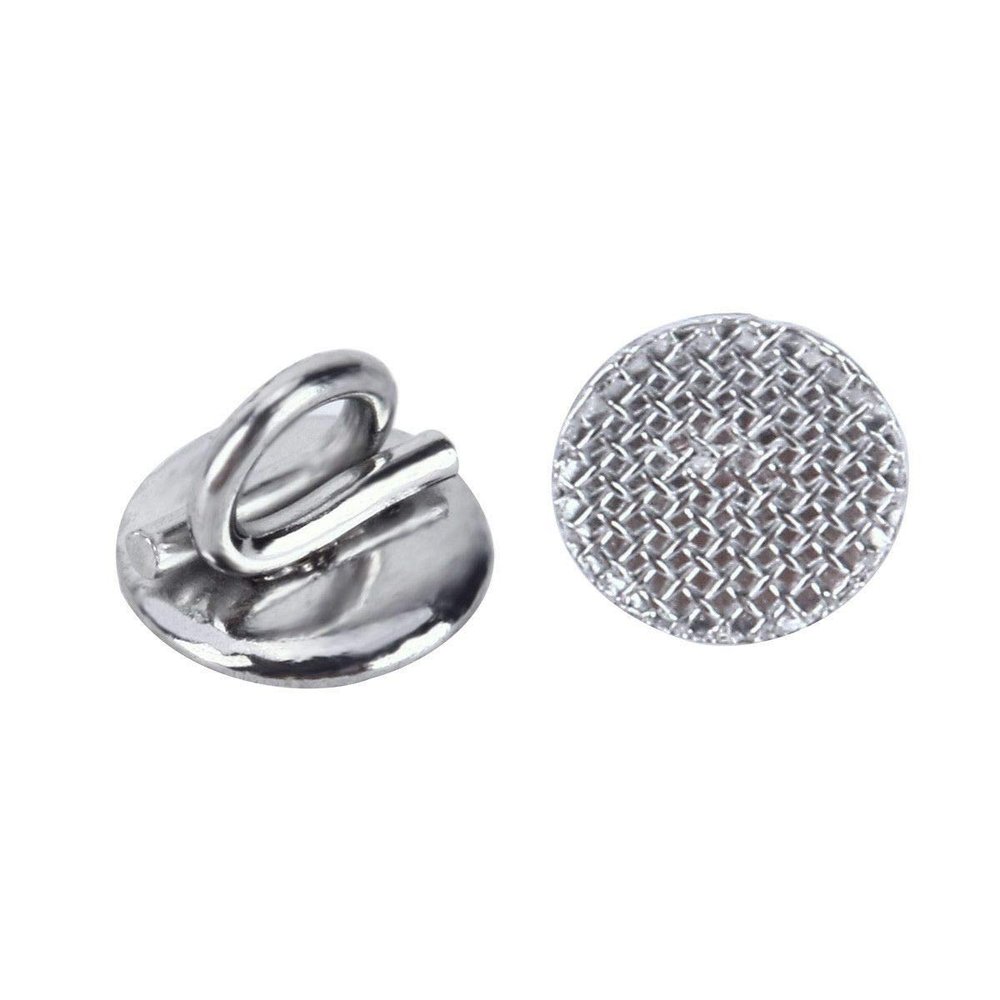 10 Packs Sino Dental Orthodontic Braces Brackets Lingual Buttons Bondable Round Base Eyelets -10pcs/pack (Bond Eyelets)