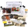 Premium Hot Sauce Making Kit, 5 Varieties of Peppers, Jalapeno Habanero, Gourmet Spice Blend, 4 Bottles, Fun Labels, Make your own hot sauce, DIY Gift for Dad (Premium Kit) view 1