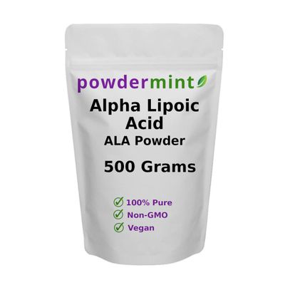 Alpha Lipoic Acid Powder (RS-ALA, Pure ALA) (Multiple Sizes) Antioxidant (ALA Powder) Scoop Included
