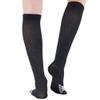Mojo - Compression Socks for Women and Men 15-20mmHg Plus Size - Big and Tall Unisex Compression Stockings for Travel, Airplane, Nursing - Black, 3X-Large - A106 view 2