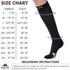 Mojo - Compression Socks for Women and Men 15-20mmHg Plus Size - Big and Tall Unisex Compression Stockings for Travel, Airplane, Nursing - Black, 3X-Large - A106 view 3