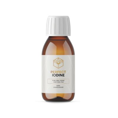 Activation Products - Perfect Iodine Solution, Thyroid Support for Women and Men, Oral or Topical Colorless Iodine Liquid for Thyroid Energy and Skin Health, Non GMO Pure Iodine Supplement, 125 ml