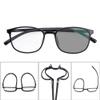 ACXZ Sunglasses Progressive Multifocus Photochromic Reading Glasses for Men Women, Red view 1