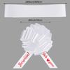 20 Inches Giant White Car Bow Big Gift Wrapping Pull Bow for Large Gift Decoration We Love You Surprise with 20 Feet Car Ribbon for Wedding Christmas Party Celebration Decor view 4