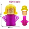 Abnaok Microwave Cleaner, 2 PCS Angry Mama Microwave Cleaner Microwave Oven Steam Cleaner Easily Clean in Minutes Cleans Add Vinegar and Water for Home or Office with English Manual (Blue+Purple) view 2