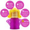 Abnaok Microwave Cleaner, 2 PCS Angry Mama Microwave Cleaner Microwave Oven Steam Cleaner Easily Clean in Minutes Cleans Add Vinegar and Water for Home or Office with English Manual (Blue+Purple) view 3