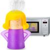 Abnaok Microwave Cleaner, 2 PCS Angry Mama Microwave Cleaner Microwave Oven Steam Cleaner Easily Clean in Minutes Cleans Add Vinegar and Water for Home or Office with English Manual (Purple) view 1