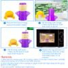 Abnaok Microwave Cleaner, 2 PCS Angry Mama Microwave Cleaner Microwave Oven Steam Cleaner Easily Clean in Minutes Cleans Add Vinegar and Water for Home or Office with English Manual (Purple) view 4