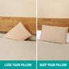 Vekkia Cal King Bed Wedge Pillow for Headboard  High-Density Foam Fills Gaps (0-5.5") Between Mattress and Headboard, Wedge Pillow with Pockets for Phone & Remotes, Washable Cover  (White) view 2
