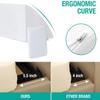 Vekkia Cal King Bed Wedge Pillow for Headboard  High-Density Foam Fills Gaps (0-5.5") Between Mattress and Headboard, Wedge Pillow with Pockets for Phone & Remotes, Washable Cover  (White) view 3