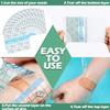 150 Pieces Stretch Adhesive Bandages Transparent Film Dressing Bandages Waterproof Adhesive view 4