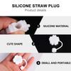 2pcs Silicone Straws Tips Covers Shaped Straw Plug for Reusable Telescopic Straw Drinking Beverages Accessories view 3