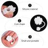 2pcs Silicone Straws Tips Covers Shaped Straw Plug for Reusable Telescopic Straw Drinking Beverages Accessories view 4