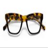 eyebobs Kvetcher Narrow Premium Unisex Reading Glasses, Tortoise & Black Front with Tortoise Temples, 3.00 Strength view 2