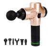 20 Speed LCD Display Massage Gun with 6 Massage Head (Gold) view 1