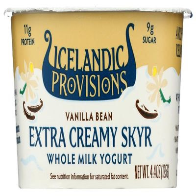 Icelandic Provisions Vanilla Bean Krimi Skyr, 4.4 Ounce -- 6 per case.