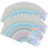 100 Pieces Mylar Holographic Resealable Bags - 4 x 6" Smell Proof Bags, Foil Pouch for Party Favor Food Storage (Holographic Color, 4 x 6 Inch) view 1
