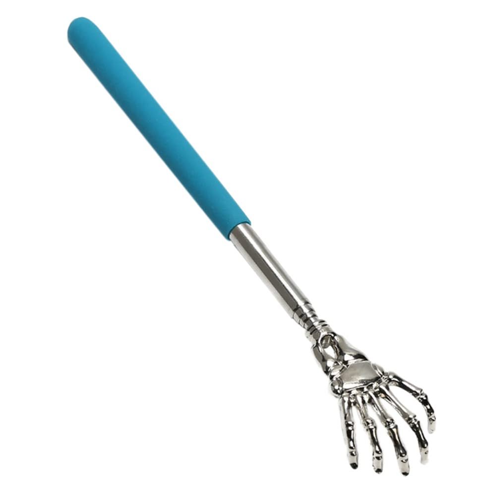 AKOAK 1 Pack Creative Ghost Claw Alloy Stretchable Tickle Tickling,Bear Claw Scratcher, Comfortable Handle, Suitable for Adult Old,Women and Men (Blue)