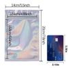 100 Pieces Mylar Holographic Resealable Bags - 5.5 x 7.8" Smell Proof Bags, Foil Pouch for Party Favor Food Storage (Holographic Color, 5.5 x 7.8 Inch) view 2
