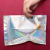 100 Pieces Mylar Holographic Resealable Bags - 5.5 x 7.8" Smell Proof Bags, Foil Pouch for Party Favor Food Storage (Holographic Color, 5.5 x 7.8 Inch) view 3
