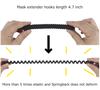 2Pack Muryobao Elastic Face Mask Lanyard, Adjustable Mask Extender Strap, Relieve Ear Pressure, Handy Facemasks Holder, Extension, Comfortable Around The Head, Ear Saver for Men Women Kids Black view 4