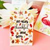 100 Pieces Thanksgiving Gift Tags, Autumn Gift Card with String Fits Winter Holiday Fall DIY Arts and Crafts view 2
