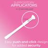 Natureland Personal Suppository Applicators for Women, Individually Wrapped Disposable Applicators with Silky Smooth Comfort Tip, Daily Intimate Care Tool (Large tip applicators, 20 Count (Pack of 1)) view 3