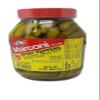 Marconi Hot Pickled Green Sport Peppers 32 Oz Glass Jar Condiment for Chicago Style Hot Dogs view 1