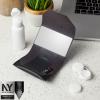 Oplee Travel Contact Lens Case, Portable Design with Built-in Mirror (Travel Case Only) (Black) view 4