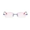 Reading Glasses Women, Frameless Diamond Reading Glasses, Women Stylish, Eyeglasses, Lady Quality (Color : Purple, Size : 2.0) view 2