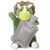 HomeTop Premium Classic Rubber Hot and Cold Water Bottle with Cute Stuffed Triceratops Cover (2L, Gray) view 1