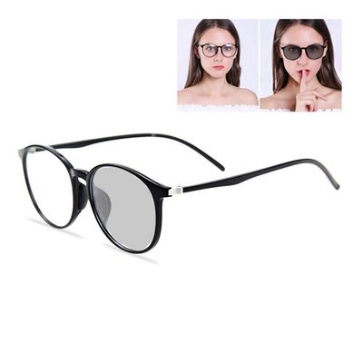 ACXZ Sunglasses Photochromic Progressive Multifocal Sun Reading Glasses for Men Women, Black Large Frame/TR90 Flexible Temples