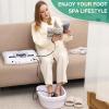 veicomtech Dual Ionic Foot Bath Detox Machine, ion Detox Foot Bath Spa Cleanse System for 2 Users with MP3 Music Player, 2 Array, 2 Wrist Band, 5 Liners view 2