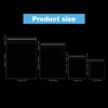 Geyoga 4 Size 240 Pieces Clear Plastic Cello Bag Resealable Self Sealing Cellophane Bag view 3