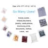 Geyoga 4 Size 240 Pieces Clear Plastic Cello Bag Resealable Self Sealing Cellophane Bag view 4