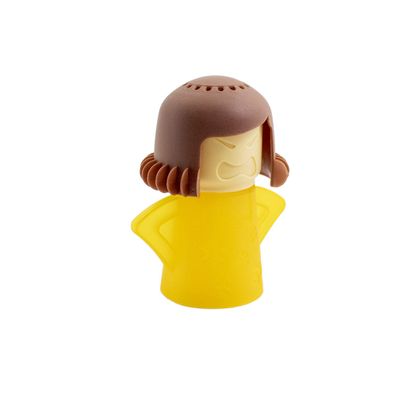 PPINA Microwave Cleaner Steam Angry mama Easily Cleans the Crud In Minutes. Fast Action Steam Kitchen Gadget,Just Add Vinegar and Water (yellow)