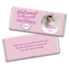 24ct Pandemic Baby Girl Birth Announcement Favors Personalized Chocolate Bars (24 Pack) view 1