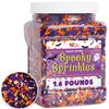 Halloween Sprinkles - Bulk Sprinkles - 1.6 LB - Orange, Black, Purple and White Jimmies view 1