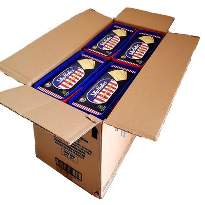Skyflakes Crackers - 8 Plastic Containers of M.Y. San Sky Flakes Crackers Individually Wrapped Cracker Packs