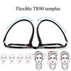 ACXZ Anti-Blue Reading Glasses for Men Women Lightweight Fashion Eyeglasses TR90 Temples view 3