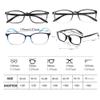 ACXZ Anti-Blue Reading Glasses for Men Women Lightweight Fashion Eyeglasses TR90 Temples view 4