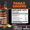 Zolotus Korean Red Panax Ginseng + Ginkgo Biloba, Ashwagandha, Beetroot, Green Tea - 120 Capsules (Pack of 2) view 4