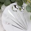 Novelty Modern Flatware, Cutlery, Disposable Plastic Soup Spoons Luxury Silver 64 Count view 3