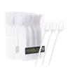 Novelty Modern Flatware, Cutlery, Disposable Plastic Salad forks Luxury White 64 Count view 1