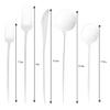 Novelty Modern Flatware, Cutlery, Disposable Plastic Salad forks Luxury White 32 Count view 2