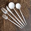 Novelty Modern Flatware, Cutlery, Disposable Plastic Salad forks Luxury White 32 Count view 3