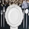 Novelty Modern Flatware, Cutlery, Disposable Plastic Salad forks Luxury White 32 Count view 4