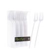 Novelty Modern Flatware, Cutlery, Disposable Plastic Dinner forks Luxury White 32 Count view 1