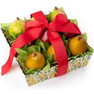 A Gift Inside Holiday Harvest Pears Trio Fruit Gift Basket