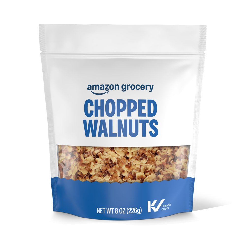 Amazon Grocery, Chopped Walnuts, 8 oz (Previously Happy Belly, Packaging May Vary)